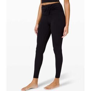 Lululemon Align High-Rise Twist Waist Leggings 28" Black Size 4 EUC
